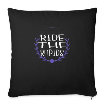 idée cadeau citation drôle déclaration de sports extrêmes - Housse de coussin décorative 45 x 45 cm - noir - Devant
