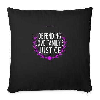 birthday funny quote attorney-at-law sayings - Sofa pillowcase 17,3'' x 17,3'' (45 x 45 cm) - black - Front