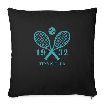 1932 Tennisclub - Sofakissenbezug 45 x 45 cm - Schwarz - Vorne
