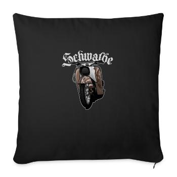 Schwalbe Tuning (braun / Rost) // Illustration - Sofakissenbezug 45 x 45 cm - Schwarz - Vorne
