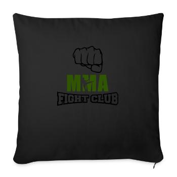 Club de combat MMA - Housse de coussin décorative 45 x 45 cm - noir - Devant