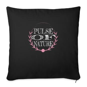 Sauvage sauvage éloigné désert heureux génial - Housse de coussin décorative 45 x 45 cm - noir - Devant