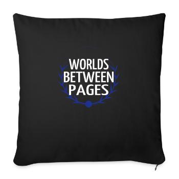 dictons drôles recommandations de livres rajeunissement - Housse de coussin décorative 45 x 45 cm - noir - Devant