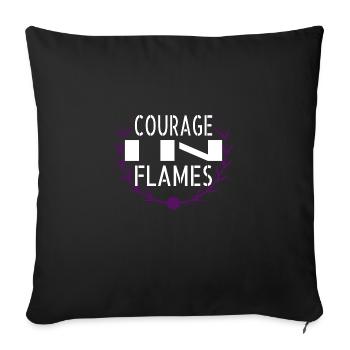 Actes de courage Premiers intervenants Sécurité communautaire - Housse de coussin décorative 45 x 45 cm - noir - Devant