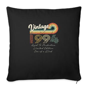 1994 Vintage Classic 1994 - Sofa pillowcase 17,3'' x 17,3'' (45 x 45 cm) - black - Front