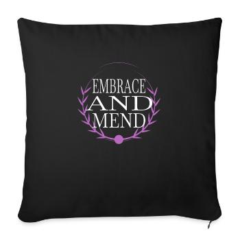 healing power holistic healing encouragement - Sofa pillowcase 17,3'' x 17,3'' (45 x 45 cm) - black - Front