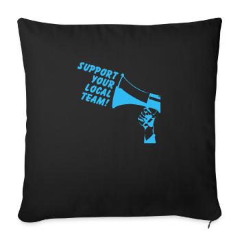 Support your local team Malmö - Sofa pillowcase 17,3'' x 17,3'' (45 x 45 cm) - black - Front