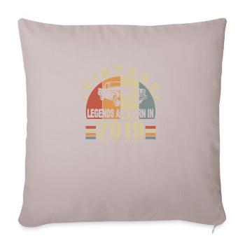 Vintage 2019 Legend Born - Housse de coussin décorative 45 x 45 cm - taupe clair - Devant