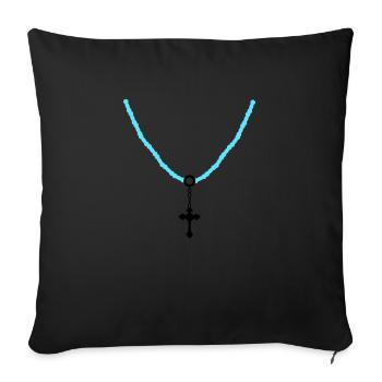 Cross Chain 02 - Sofa pillowcase 17,3'' x 17,3'' (45 x 45 cm) - black - Front
