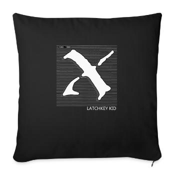 Génération X - Housse de coussin décorative 45 x 45 cm - noir - Devant