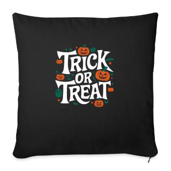 Trick or Treat - Sofakissenbezug 45 x 45 cm - Schwarz - Vorne