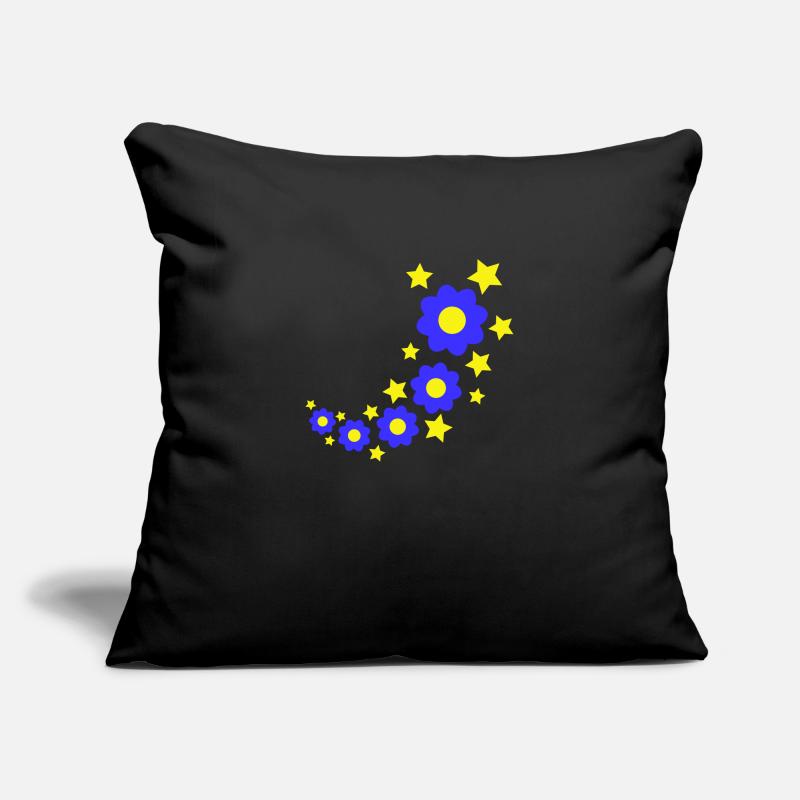 Beaucoup de fleurs colorées belle conception de motif décoratif Housse de coussin décorative 45 x 45 cm