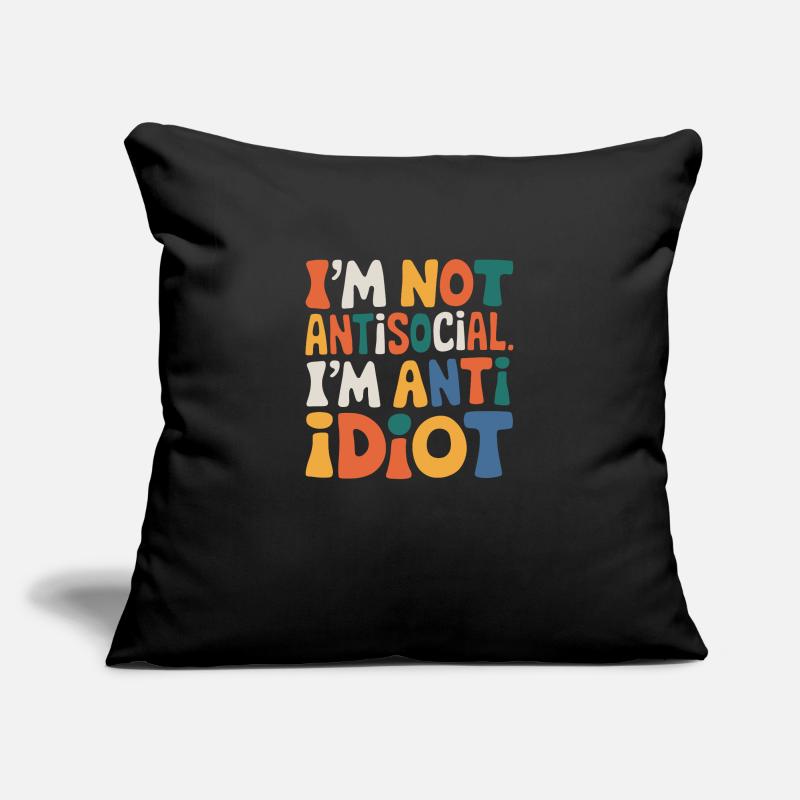 Sarcastic introvert Sofa pillowcase 17,3'' x 17,3'' (45 x 45 cm)