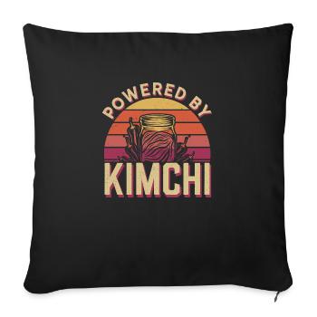 Love for kimchi and taste - Sofa pillowcase 17,3'' x 17,3'' (45 x 45 cm) - black - Front