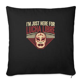 Pour les vrais fans de lutte - Housse de coussin décorative 45 x 45 cm - noir - Devant