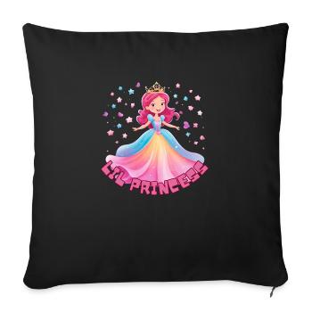 Lil Princess - Sofakissenbezug 45 x 45 cm - Schwarz - Vorne