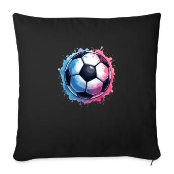 Footballers Soccer Boys Kids - Sofa pillowcase 17,3'' x 17,3'' (45 x 45 cm) - black - Front