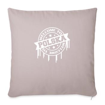 Welcome to Polska 1 - Sofa pillowcase 17,3'' x 17,3'' (45 x 45 cm) - light taupe - Front