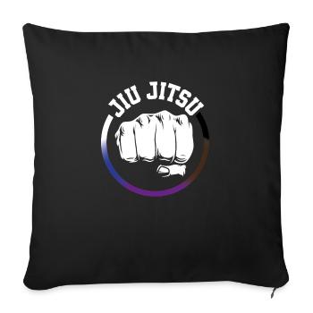 JiuJitsu/Fist Belt Colours - Sofakissenbezug 45 x 45 cm - Schwarz - Vorne