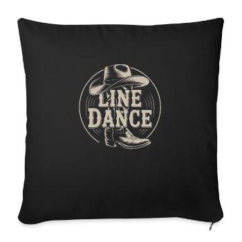 Formation de groupe de danse en ligne My Dance Sport - Housse de coussin décorative 45 x 45 cm - noir - Devant