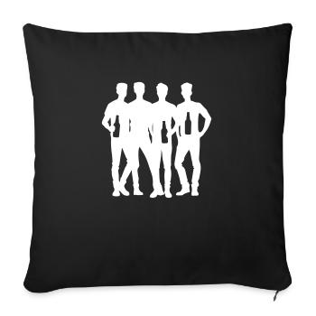 Party Gruppe Mannschaft - Sofakissenbezug 45 x 45 cm - Schwarz - Vorne