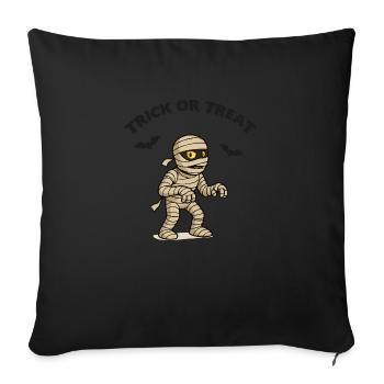 Momie bande dessinée Trick or Treat - Housse de coussin décorative 45 x 45 cm - noir - Devant