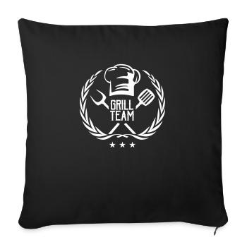 Grill Team - Sofa pillowcase 17,3'' x 17,3'' (45 x 45 cm) - black - Front