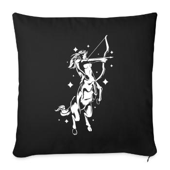 Centaur Mythology Centaur Cryptozoology - Sofa pillowcase 17,3'' x 17,3'' (45 x 45 cm) - black - Front