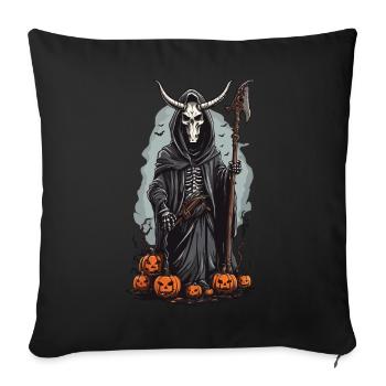 Grim Reaper Halloween Demonic Druid Design - Sofa pillowcase 17,3'' x 17,3'' (45 x 45 cm) - black - Front