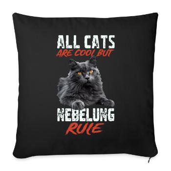 Novembre - Housse de coussin décorative 45 x 45 cm - noir - Devant