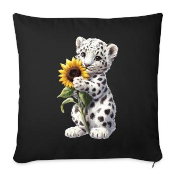 Hase - Sofakissenbezug 45 x 45 cm - Schwarz - Vorne