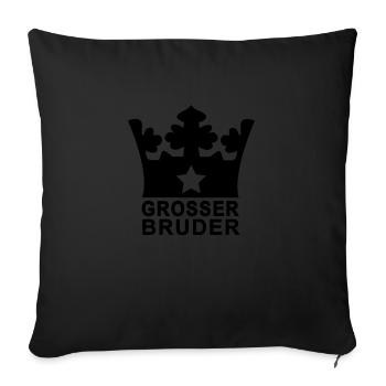 Großer Bruder - Sofakissenbezug 45 x 45 cm - Schwarz - Vorne