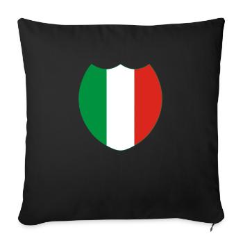 Italien / Italien (V) - Sofakissenbezug 45 x 45 cm - Schwarz - Vorne