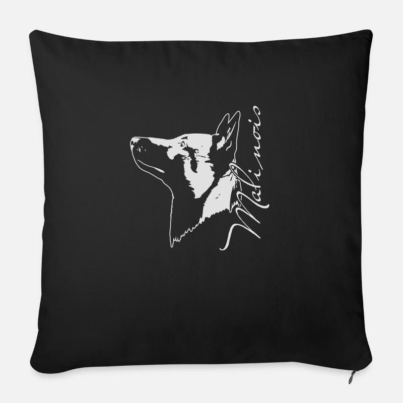 Mali_Profil - Sofakissenbezug 45 x 45 cm - Schwarz