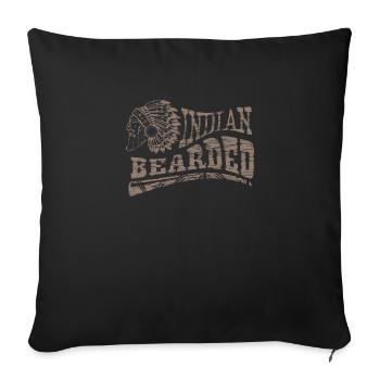 INDIAN BEARDED VINTAGE - Housse de coussin décorative 45 x 45 cm - noir - Devant