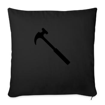 Hammer - Sofa pillowcase 17,3'' x 17,3'' (45 x 45 cm) - black - Front