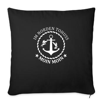 Mer du Nord Moin Moin - Housse de coussin décorative 45 x 45 cm - noir - Devant