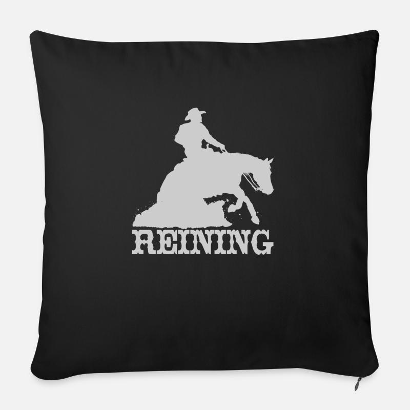 Reining - Sofa pillowcase 17,3'' x 17,3'' (45 x 45 cm) - black