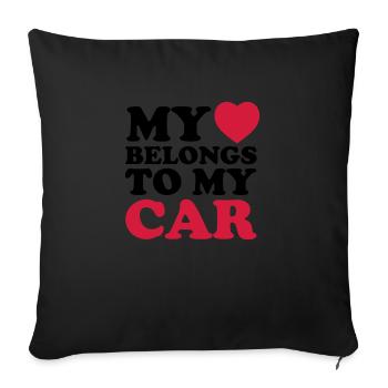MHBTM car - Housse de coussin décorative 45 x 45 cm - noir - Devant