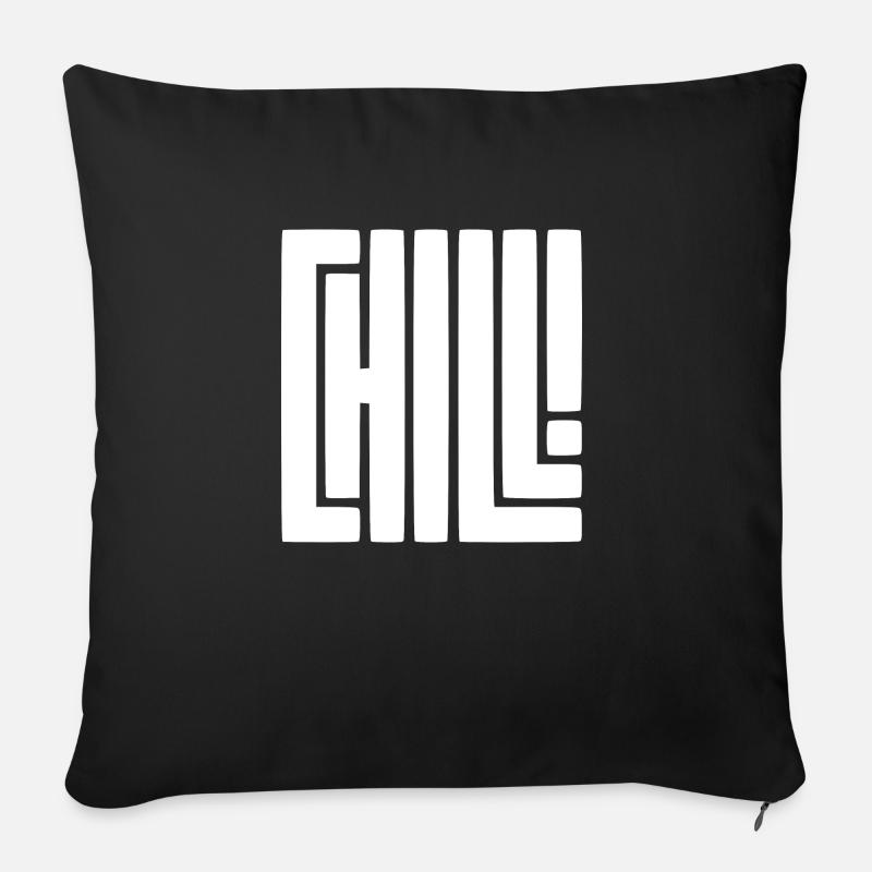 Chill! - Sofakissenbezug 45 x 45 cm - Schwarz