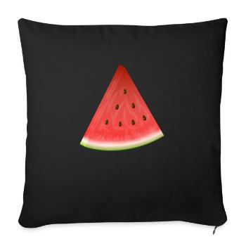Melone - Sofakissenbezug 45 x 45 cm - Schwarz - Vorne