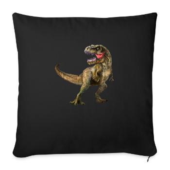 costume humain t-rex costume de dinosaure - Housse de coussin décorative 45 x 45 cm - noir - Devant