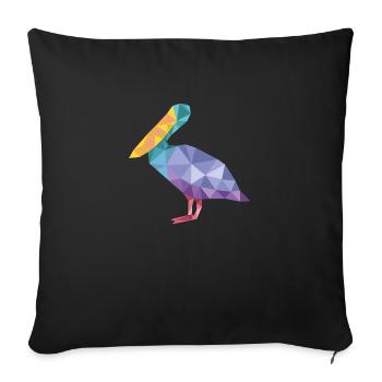 Canard - Housse de coussin décorative 45 x 45 cm - noir - Devant