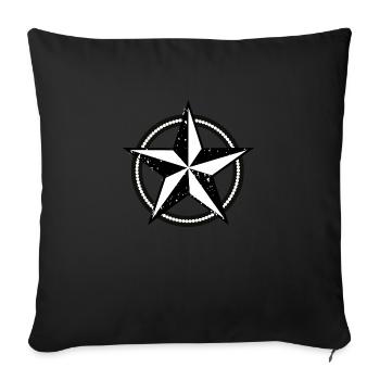Star - Sofakissenbezug 45 x 45 cm - Schwarz - Vorne