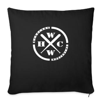 WWHC Hard Music Worldwide love Punk Thrash Metal - Housse de coussin décorative 45 x 45 cm - noir - Devant