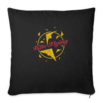 Kite - Sofa pillowcase 17,3'' x 17,3'' (45 x 45 cm) - black - Front