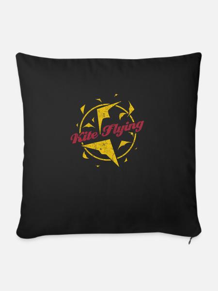 Lenkdrachen - Sofakissenbezug 45 x 45 cm - Schwarz