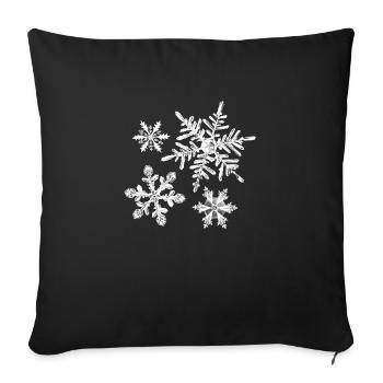 Winter - Sofakissenbezug 45 x 45 cm - Schwarz - Vorne