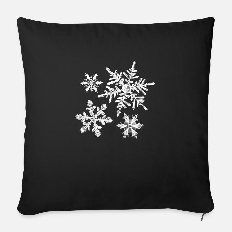 Winter - Sofakissenbezug 45 x 45 cm - Schwarz