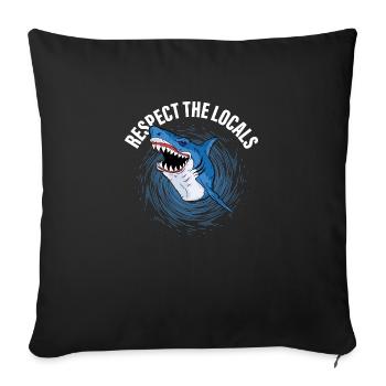 Respect The Locals Scientist Marine Biology - Sofakissenbezug 45 x 45 cm - Schwarz - Vorne